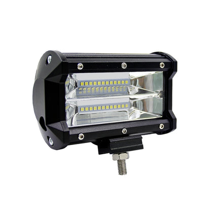 5 inch 18W 24 LED Waterproof IP67 Two Bar Modified Off-road Lights Spotlight Light Car Work Lights, DC 9-48V, Spot/72W/6000K 3000LM, Yellow/18W/3000K 1080LM