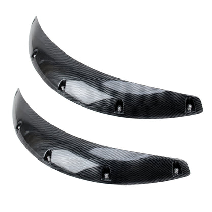 2 PCS 58cm Car Stickers Rubber Large Round Arc Strips Universal Fender Flares Wheel Eyebrow Decal Sticker Eyebrow Car-covers Black Striped Round Arc Strips, 58cm