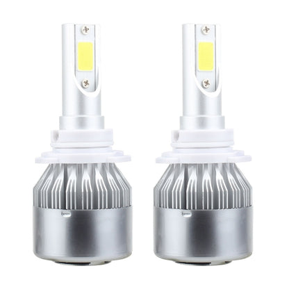 2 PCS 9006 18W 1800 LM 6000K IP68 Casnbus Constant Current Car LED Headlight with 2 COB Lamps, DC 9-36V, 9006