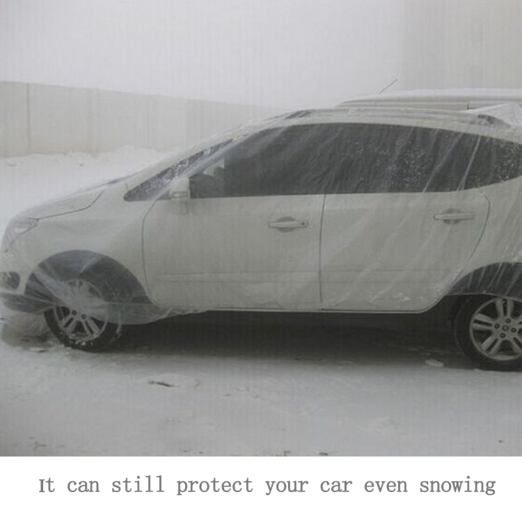 Outdoor Universal Waterproof Anti-Dust Sunproof 3-Compartment Sedan Disposal PE Car Cover, Fits Cars up to 6.6m(257 inch) in Length, Up to 6.6m