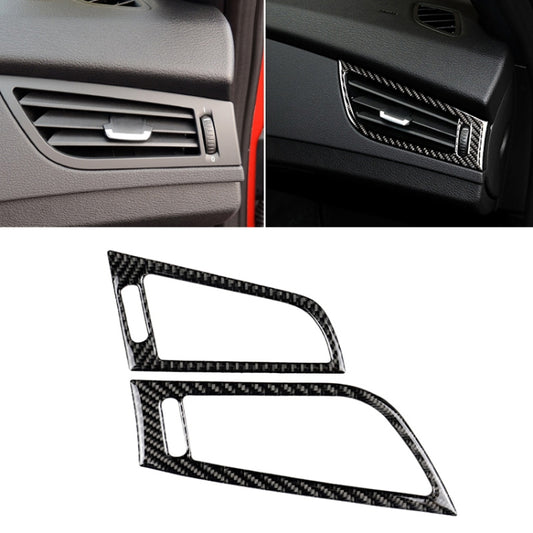 Car Carbon Fiber Side Air Outlet Panel Solid Color Decorative Sticker for BMW Z4 2009-2015, Suitable For Left Driving, Air Outlet Panel Sticker(Solid Color)