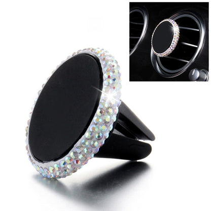 Car Diamond Magnetic Air Outlet Mobile Phone Holder, Air Outlet e Holder(Colour), Air Outlet Holder(Pink), Air Outlet Holder (Colourful White)