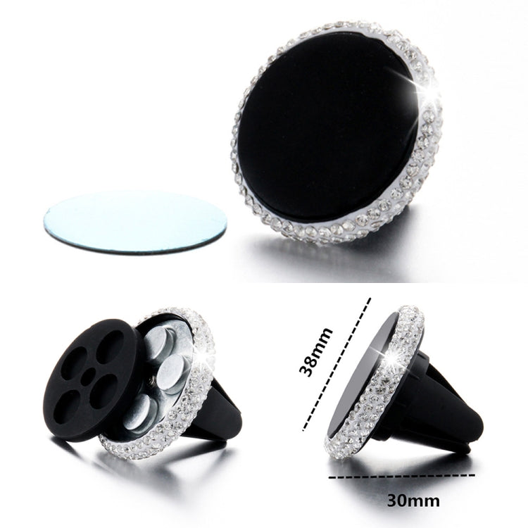 Car Diamond Magnetic Air Outlet Mobile Phone Holder, Air Outlet e Holder(Colour), Air Outlet Holder(Pink), Air Outlet Holder (Colourful White)