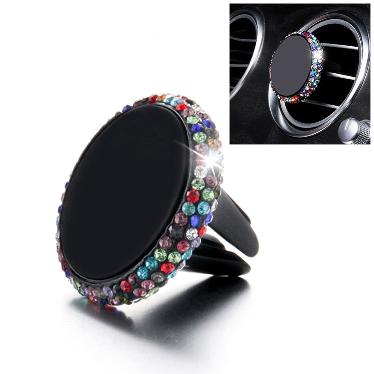 Car Diamond Magnetic Air Outlet Mobile Phone Holder, Air Outlet e Holder(Colour), Air Outlet Holder(Pink), Air Outlet Holder (Colourful White)