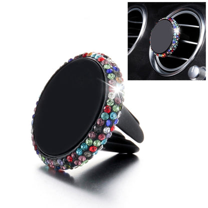 Car Diamond Magnetic Air Outlet Mobile Phone Holder, Air Outlet e Holder(Colour), Air Outlet Holder(Pink), Air Outlet Holder (Colourful White)