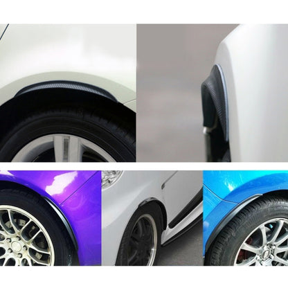 2 PCS 54cm Car Stickers Rubber Large Round Arc Strips Universal Fender Flares Wheel Eyebrow Decal Sticker Eyebrow Car-covers Black Striped Round Arc Strips, 75 x 2cm, 45 x 2cm