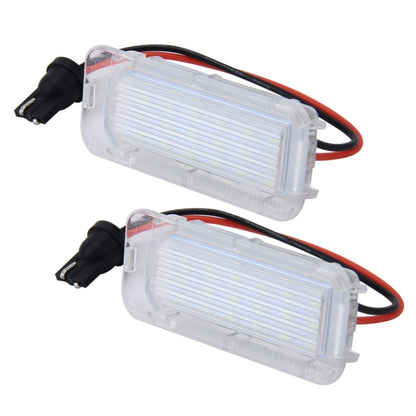 2 PCS License Plate Light with 18  SMD-3528 Lamps for Ford,2W 120LM,6000K, DC12V(White Light), For Ford