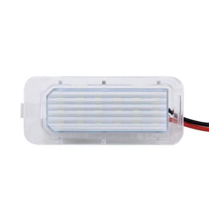 2 PCS License Plate Light with 18  SMD-3528 Lamps for Ford,2W 120LM,6000K, DC12V(White Light), For Ford