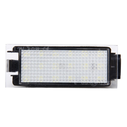 2 PCS License Plate Light with 18  SMD-3528 Lamps for Renault,2W 120LM,6000K, DC12V(White Light), For Renault