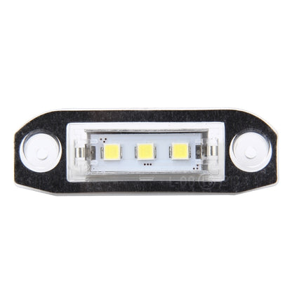 2 PCS License Plate Light with 3  SMD-5050 Lamps for Volvo,2W 120LM,6000K, DC12V(White Light), For Volvo