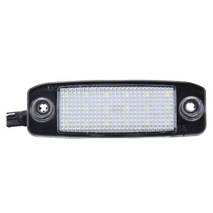 2 PCS LED License Plate Light with 18  SMD-3528 Lamps for Hyundai Sonata,2W 120LM,6000K, DC12V(White Light), For Hyundai Sonata