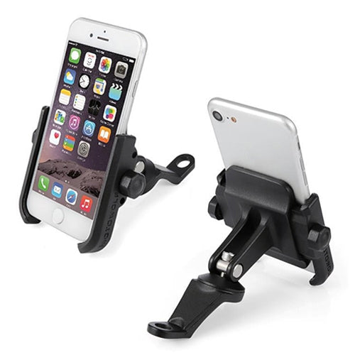 Motorcycle Rear View Mirror Aluminum Alloy Phone Bracket, Suitable for 4-6 inch Device, Rear View Mirror