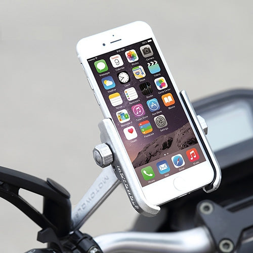 Motorcycle Rear View Mirror Aluminum Alloy Phone Bracket, Suitable for 4-6 inch Device, Rear View Mirror