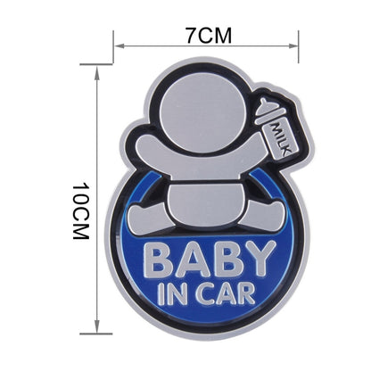 Baby in Car Happy Drinking Milk Infant Adoreable Style Car Free Sticker, Jumping