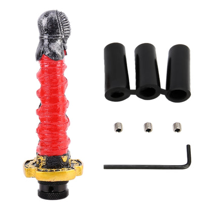 Universal Car Mask Leader Shape Metal Gear Shift Knob Modified Car Auto Transmission Shift Lever Knob