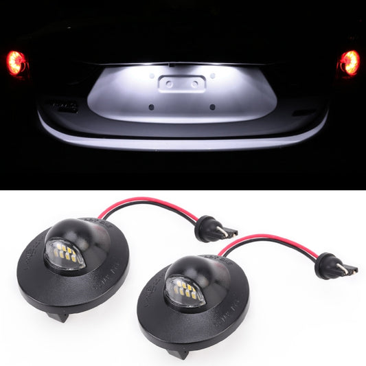 2 PCS DC 12V 3W 150LM 6000K LED License Plate Light 9LEDs SMD-4014 Bulbs Lamps for Ford Raptor F150, For Ford Raptor F150
