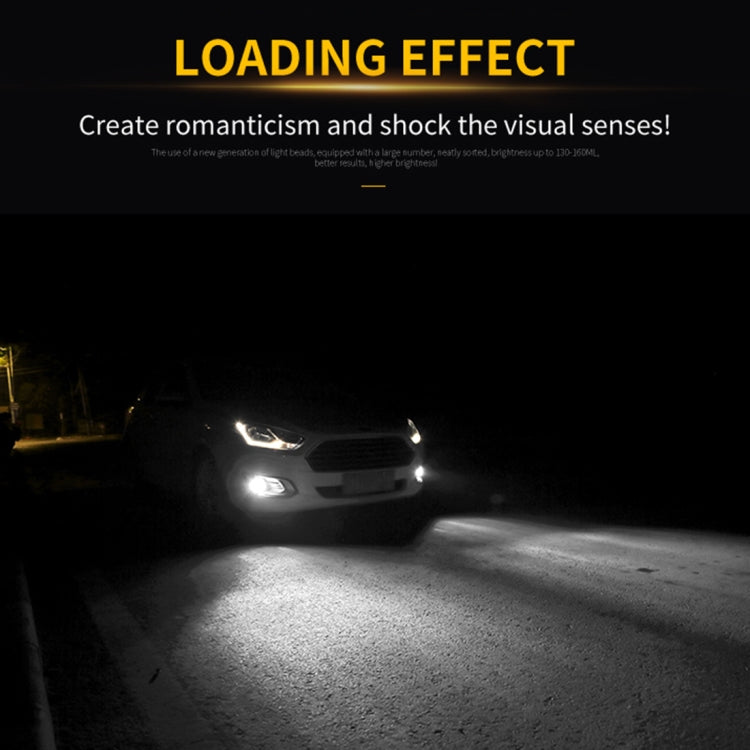 2 PCS H4 DC9-16V / 8.2W(H) 2.7W(L) / 6000K / 655LM Car Auto Fog Light 66LEDs SMD-2016 Lamps, H4