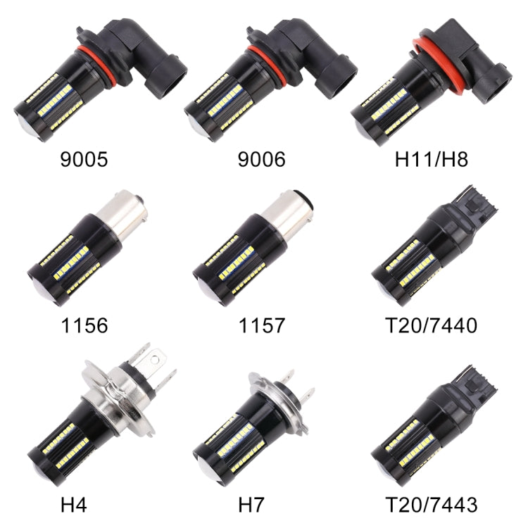 2 PCS H7 DC9-16V / 8.2W / 6000K / 655LM Car Auto Fog Light 66LEDs SMD-2016 Lamps, H7