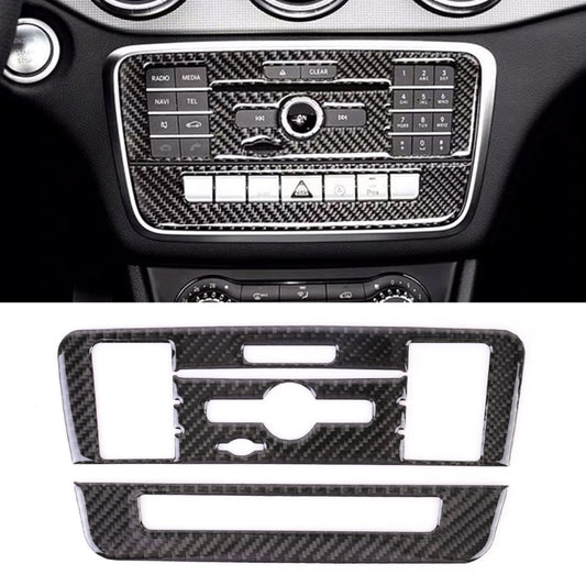 Car Carbon Fiber CD Panel Decorative Sticker for Mercedes-Benz GLA 2015-2018, CD Panel(2)
