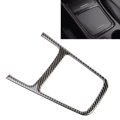 Car Carbon Fiber Central Control Panel Frame Decorative Sticker for Mercedes-Benz GLA 2015-2018, Central Control Panel Frame