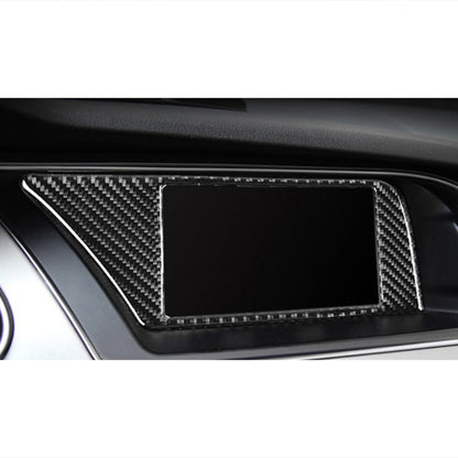 Car Carbon Fiber Inner Frame without Navigation Decorative Sticker for Audi A4L / A5 / Q5 2009-2016, Inner Frame without Navigation