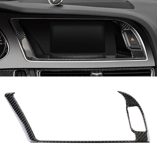 Car Carbon Fiber Navigation Outer Frame Decorative Sticker for Audi A4L / A5 / Q5 2009-2016, Navigation Outer Frame