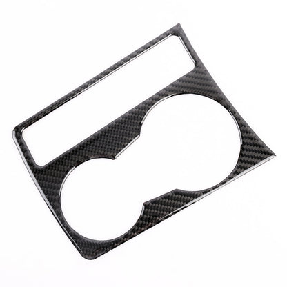 Car Carbon Fiber Water Cup Holder Decorative Sticker for Audi A4L / A5 / Q5 2009-2016, Water Cup Holder