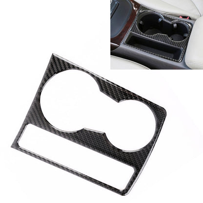 Car Carbon Fiber Water Cup Holder Decorative Sticker for Audi A4L / A5 / Q5 2009-2016, Water Cup Holder