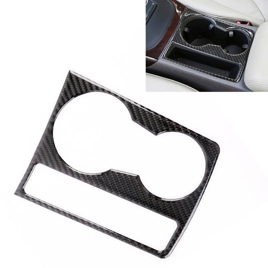 Car Carbon Fiber Water Cup Holder Decorative Sticker for Audi A4L / A5 / Q5 2009-2016, Water Cup Holder