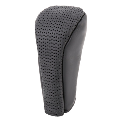 Universal Nonslip Breathable Genuine Leather Car Gear Shift Knob Cover