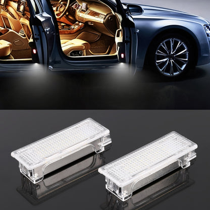 2 PCS LED Car DC 12V 1.5W 6000K 100LM Door Lights 18LEDs SMD-3528 Lamps for BMW E81, For BMW E81