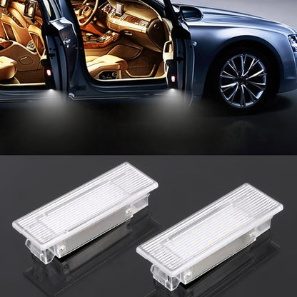 2 PCS LED Car DC 12V 1.5W 6000K 100LM Door Lights 18LEDs SMD-3014 Lamps for BMW F10, For BMW F10