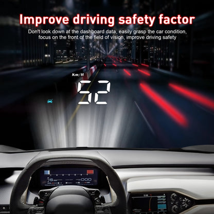 M8 3.5 inch Universal Car OBD2 HUD Vehicle-mounted Head Up Display, M8