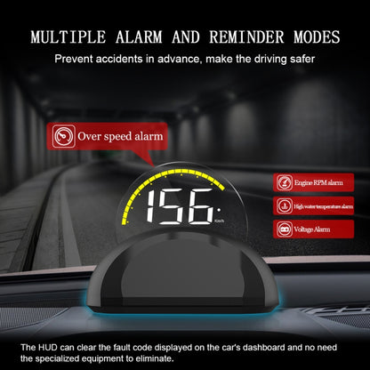 C700 2.6 inch Universal Car OBD2 HUD Vehicle-mounted Head Up Display, C700