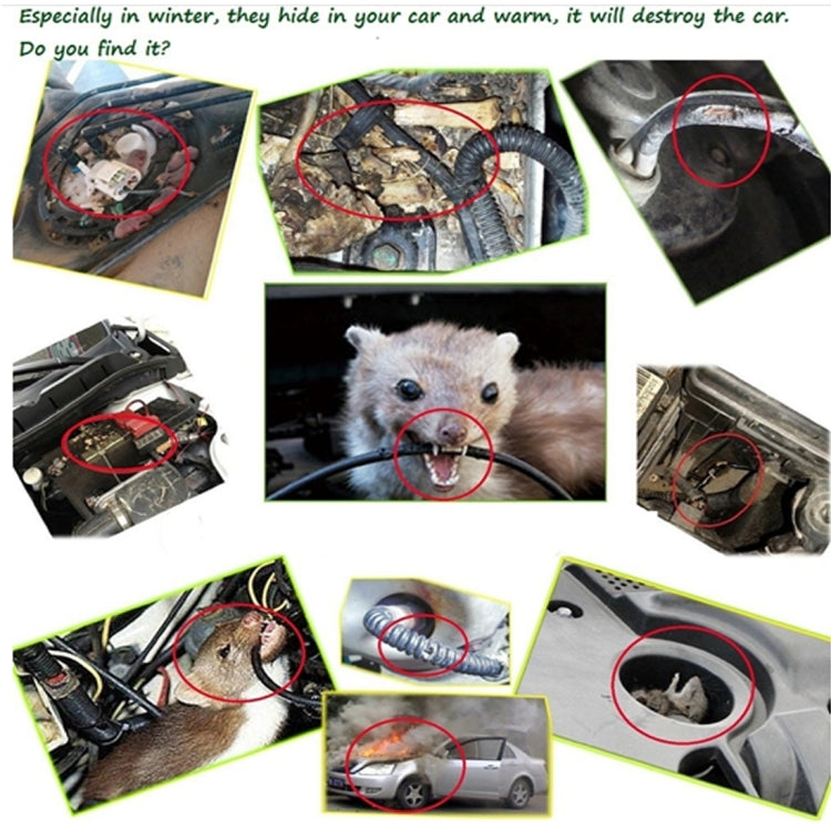 Car Mouse Control Repellent, Repels Rodents, Mice, Cockroaches, Ants & Spiders, Mouse Control Repellent