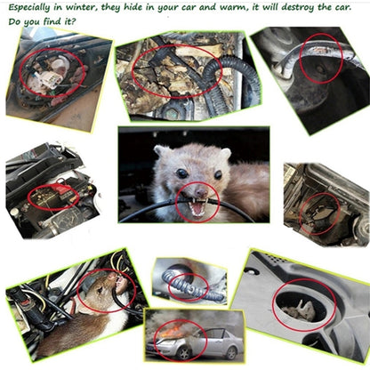 Car Mouse Control Repellent, Repels Rodents, Mice, Cockroaches, Ants & Spiders, Mouse Control Repellent