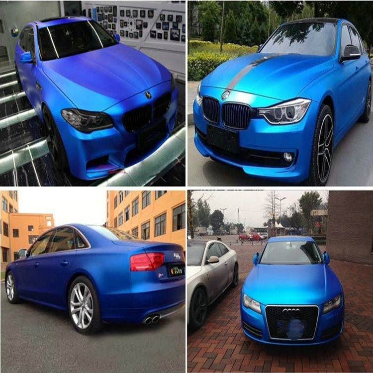 1.52m x 0.5m Ice Blue Metallic Matte Icy Ice Car Decal Wrap Auto Wrapping Vehicle Sticker Motorcycle Sheet Tint Vinyl Air Bubble Free, 1.5m * 0.5m