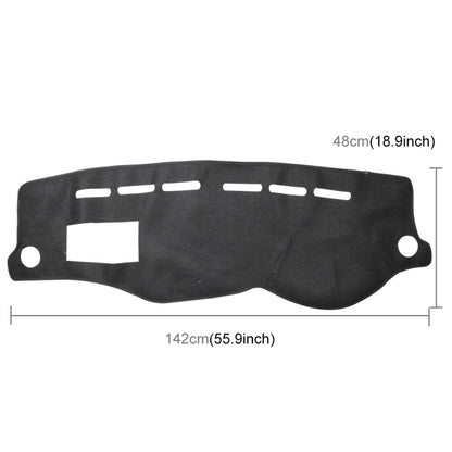 Left-hand Drive Dark Mat Car Dashboard Cover Car Light Pad Instrument Panel Sunscreen for Modern Accent (Please note the model and year), For Modern Accent