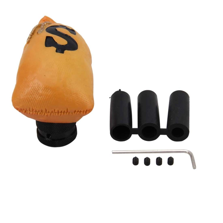 Dollar Money Bag Shaped Universal Vehicle Car Shifter Cover Manual Automatic Gear Shift Knob, Money Bag Shaped