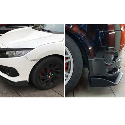 2 PCS Universal Fit Car Front Bumper Spoiler Lip Splitter Diffuser SUV ABS Front Shovel, Length: 62cm, Length: 62cm