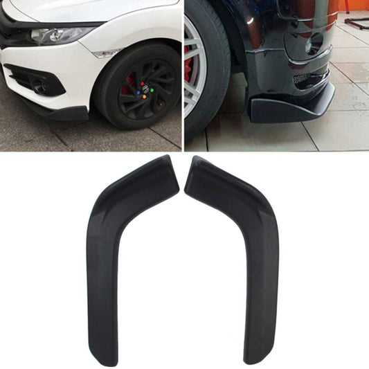 2 PCS Universal Fit Car Front Bumper Spoiler Lip Splitter Diffuser SUV ABS Front Shovel, Length: 62cm, Length: 62cm