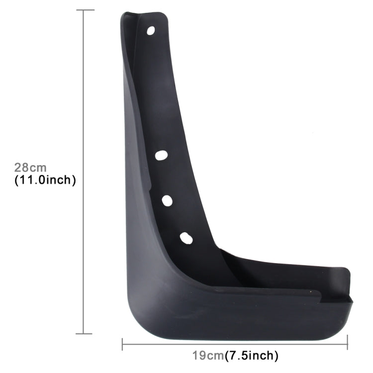 4 PCS Car Auto Semi-Rigid PVC Splash Flaps Mudguards Fender Guard for Audi A3 Sedan 2017-2020, For A3 Sedan
