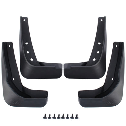 4 PCS Car Auto Semi-Rigid PVC Splash Flaps Mudguards Fender Guard for Audi A3 Sedan 2017-2020, For A3 Sedan