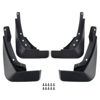 4 PCS Car Auto Semi-Rigid PVC Splash Flaps Mudguards Fender Guard for Audi A4L 2016 Version, For 2016 A4L