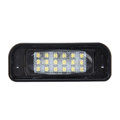 2 PCS License Plate Light with 18  SMD-3528 Lamps with Canbus for Mercedes-Benz W220,2W 120LM,6000K, DC12V(White Light), For Benz W220