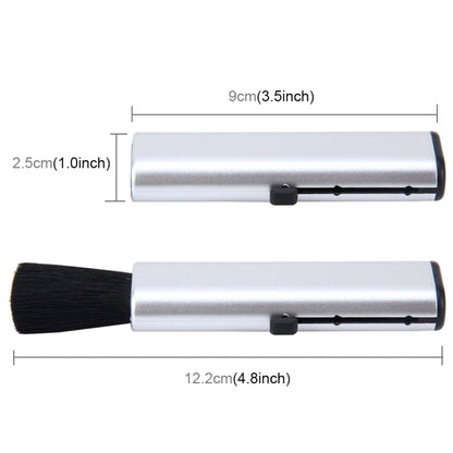 Car Portable Scalable Nylon Cleaning Brush with ABS Handle, 1PCS+Silver, 1PCS+Black
