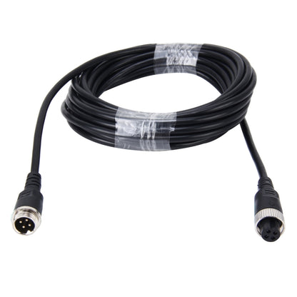 5m M12 4P Aviation Connector Video Audio Extend Cable for CCTV Camera DVR, 5m