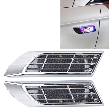 2 PCS Car Body Side Solar Decorative Colorful Strobe Warning Outlet Light, Colorful Strobe Warning Light