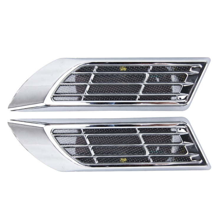 2 PCS Car Body Side Solar Decorative Colorful Strobe Warning Outlet Light, Colorful Strobe Warning Light