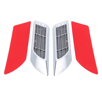 2 PCS Car Body Side Solar Decorative Colorful Strobe Warning Outlet Light, Colorful Strobe Warning Light